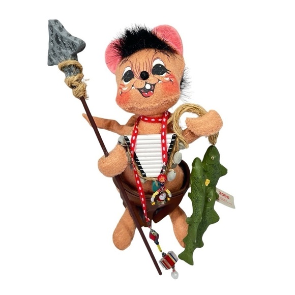 Annalee Other - NWOT ANNALEE Native American Indian Boy 6" Mouse with String of Fish 2006